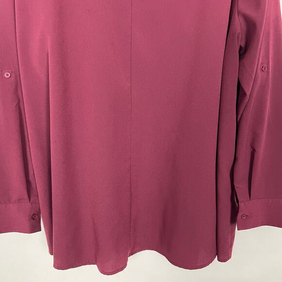 Lane Bryant Burgundy Long Sleeve Top Size 18 - Picture 8 of 11
